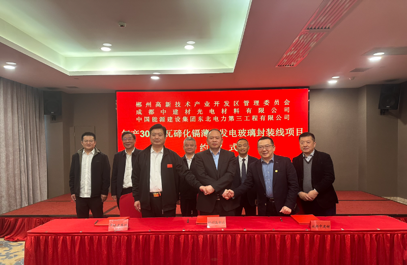 300 MW cadmium telluride thin film power glass project settles in Chenzhou